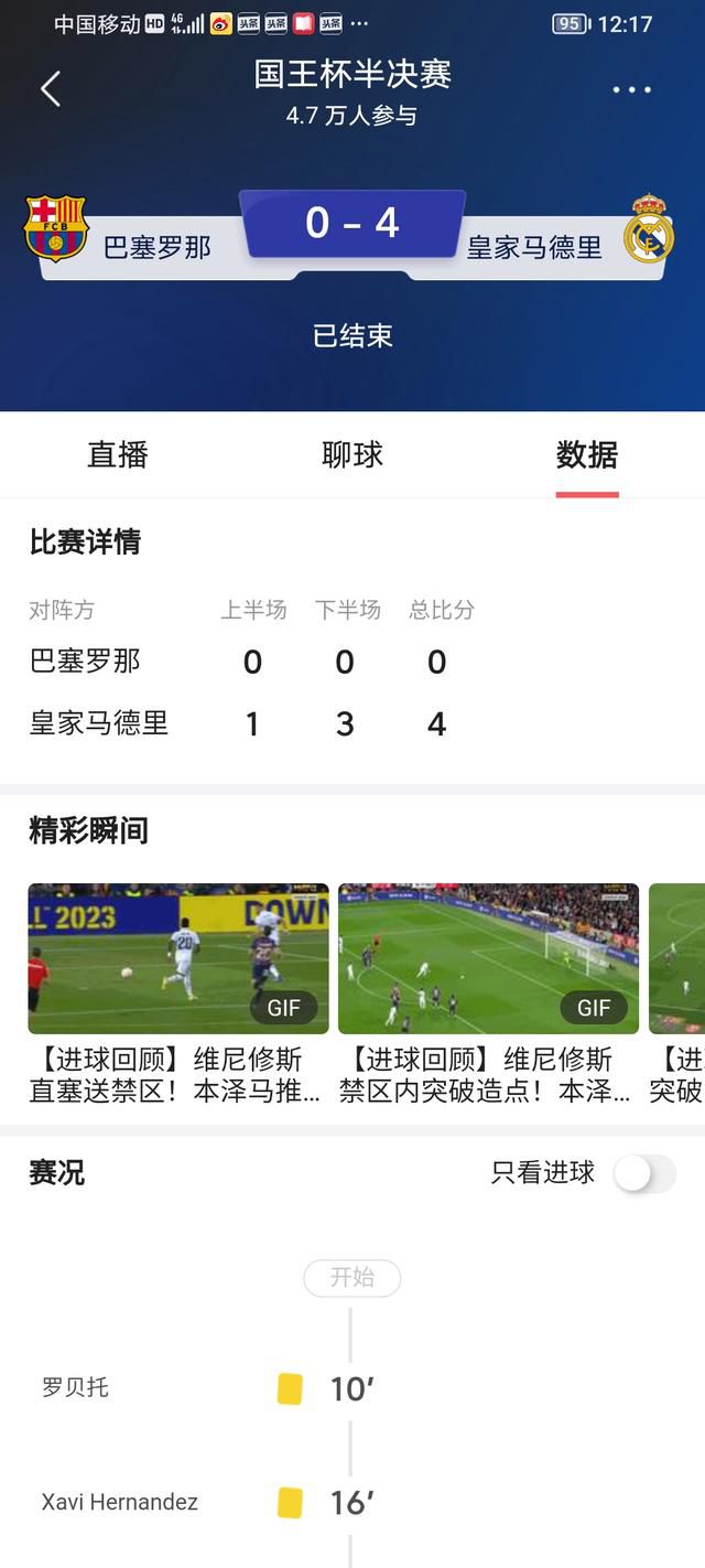 皇马1-0领先　第38分钟，皇马开出右侧角球，罗德里戈乱战中推射入网，但边裁举旗示意越位在先进球无效，VAR介入后确认进球有效！